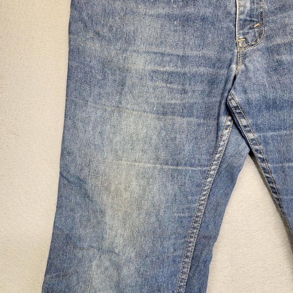 Vintage Levis Mens Jeans Orange Tab Made In USA 35x28 Tag (38x29) Medium Wash - Picture 3 of 16